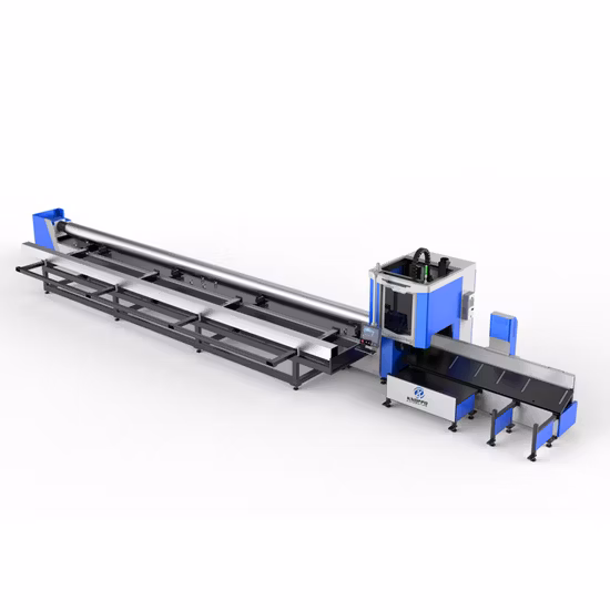 6m 9m 12m Longueur Trous de tube de haute précision Cutter Angle Channel Machine de découpe laser à fibre d'acier