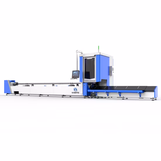CNC de laser de coupeur de tubes en acier de 6m 9m 12m/découpeuse de laser de fibre des tuyaux en métal 1000W