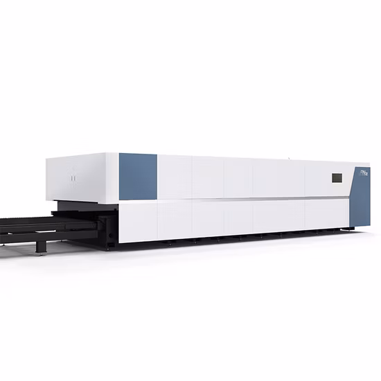 Machine de découpe laser à fibre de tôle 6kw 8kw 12kw avec couvercle de protection complet